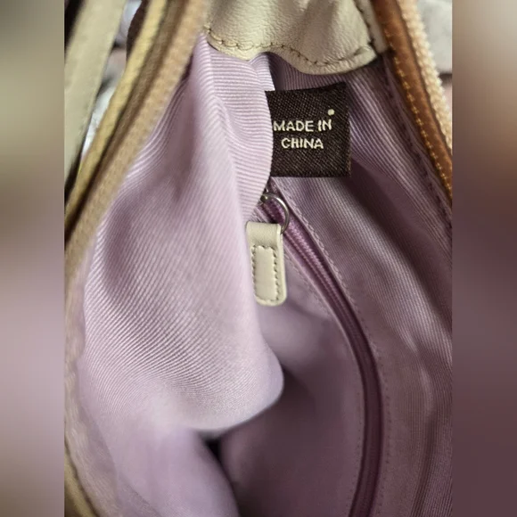 Coach Beige and Lavender Crossbody Bag - Picture 9 of 11
